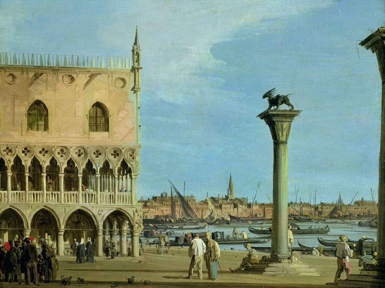 Piazzetta di San Marco ser mod syd, Venedig af Giovanni Antonio Canal