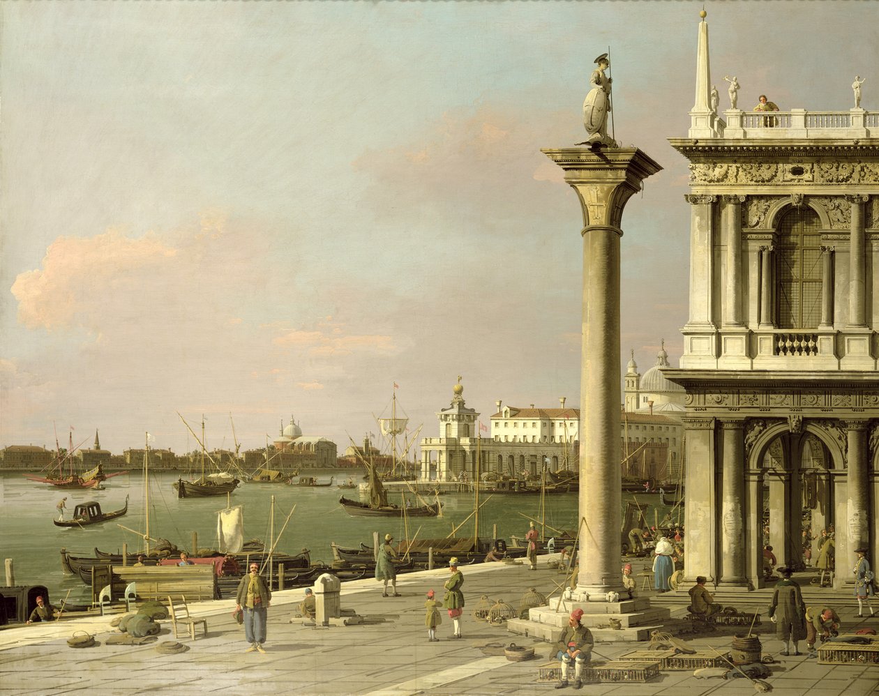 Udsigt over indgangen til Canal Grande fra Piazzetta af Giovanni Antonio Canal