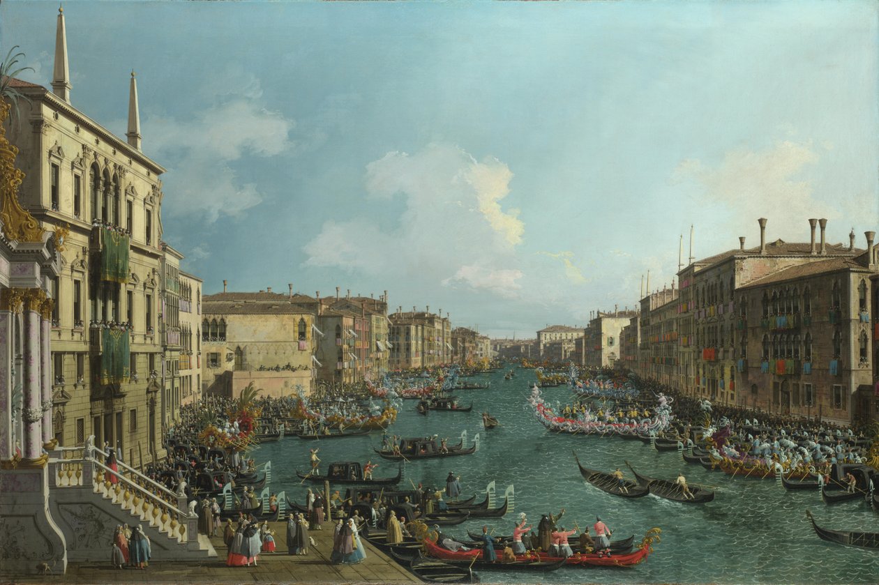 En Regatta på Canal Grande, ca. 1740 af Giovanni Antonio Canal