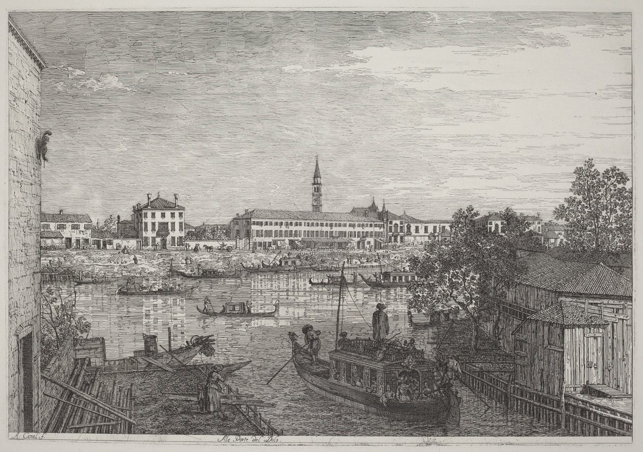 Ved Dolo-portene af Canaletto