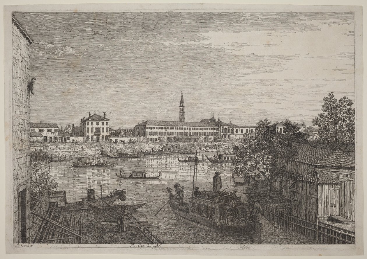 Ved Dolo-portene af Canaletto