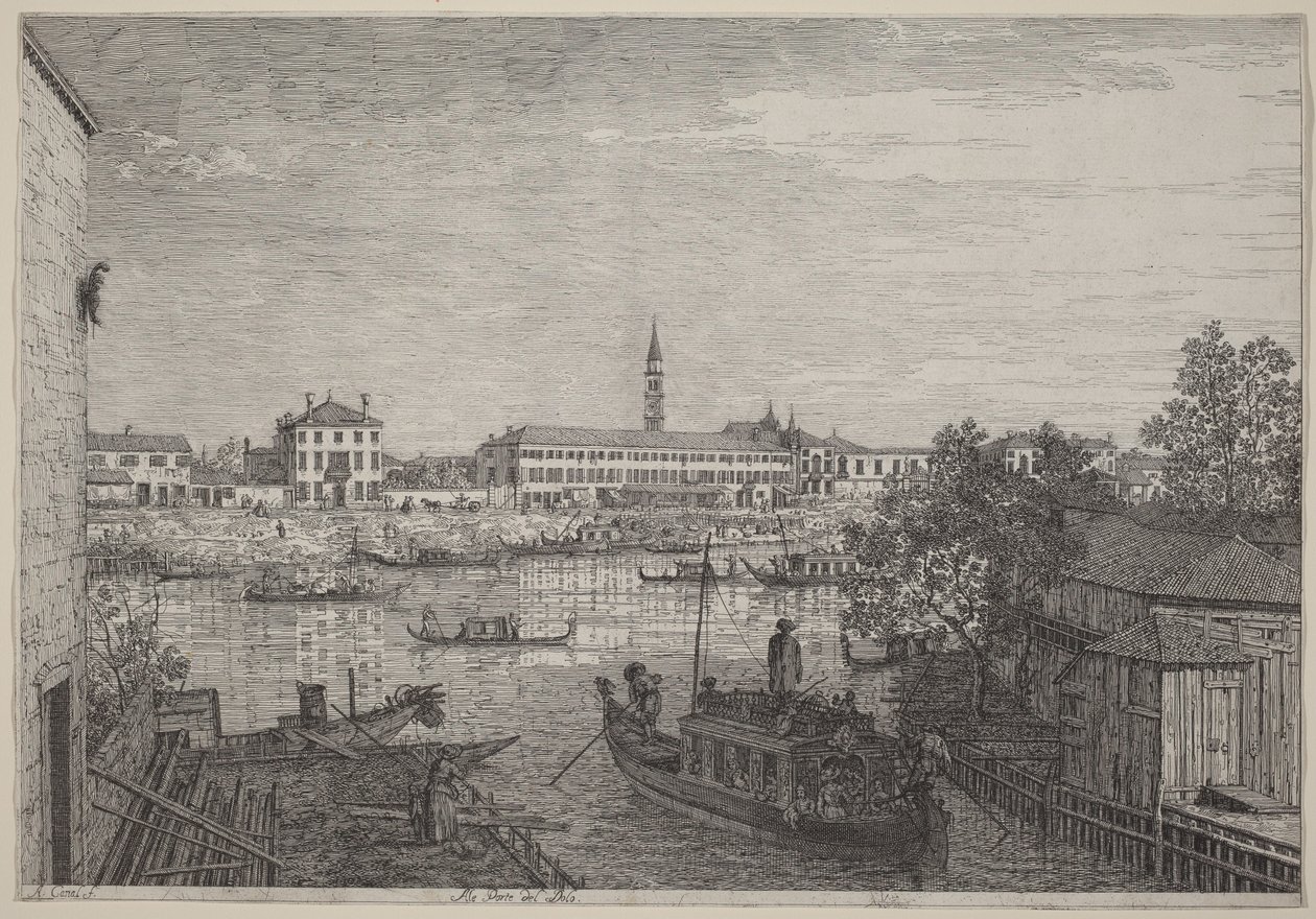 Ved Dolos porte af Canaletto