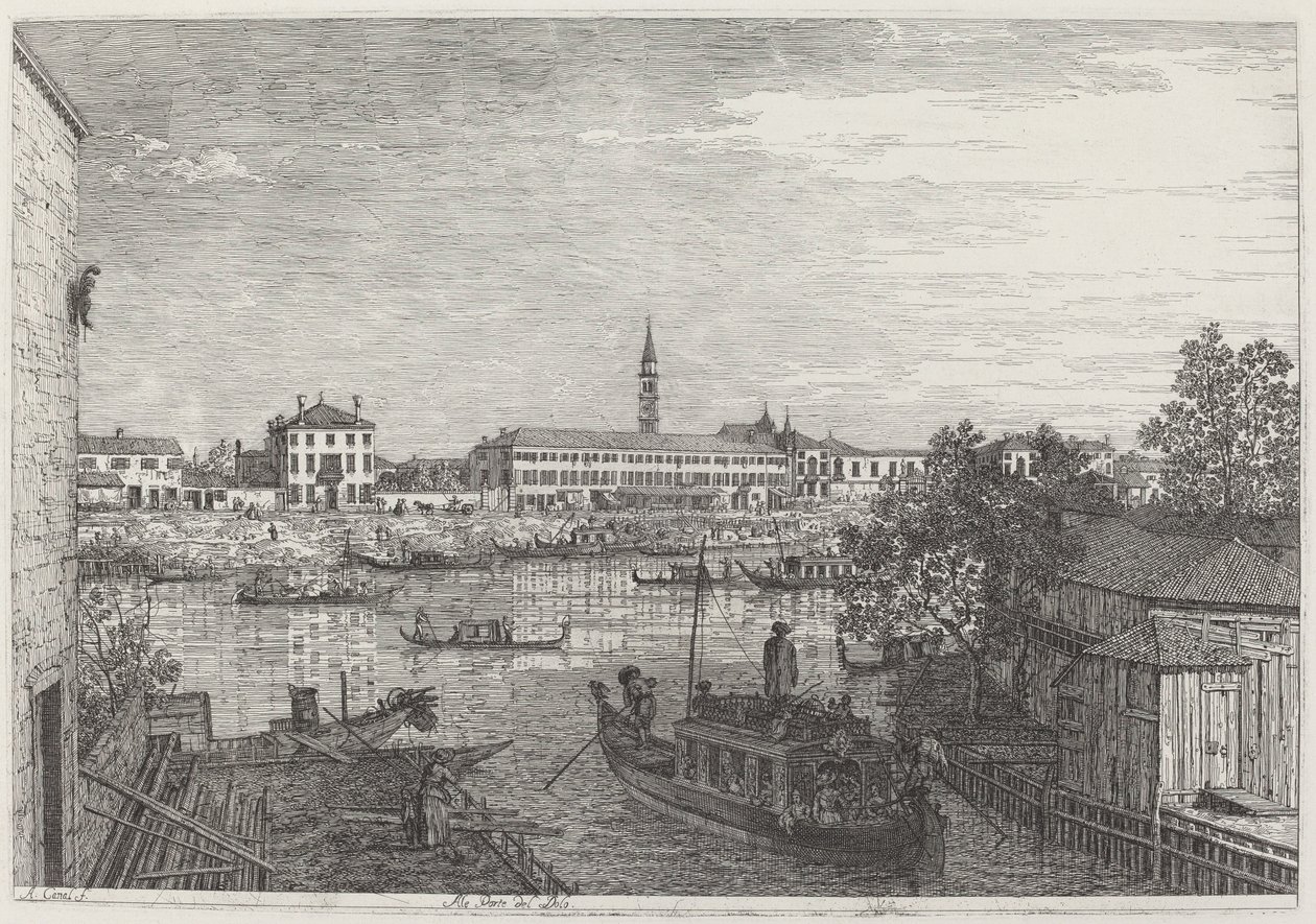 Ale Porte del Dolo, ca. 17351746. af Canaletto