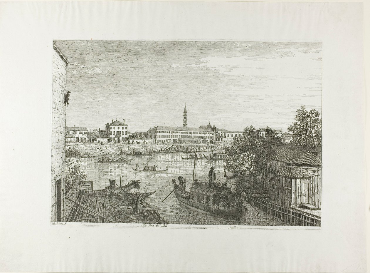 Ale Porto del Dolo af Canaletto