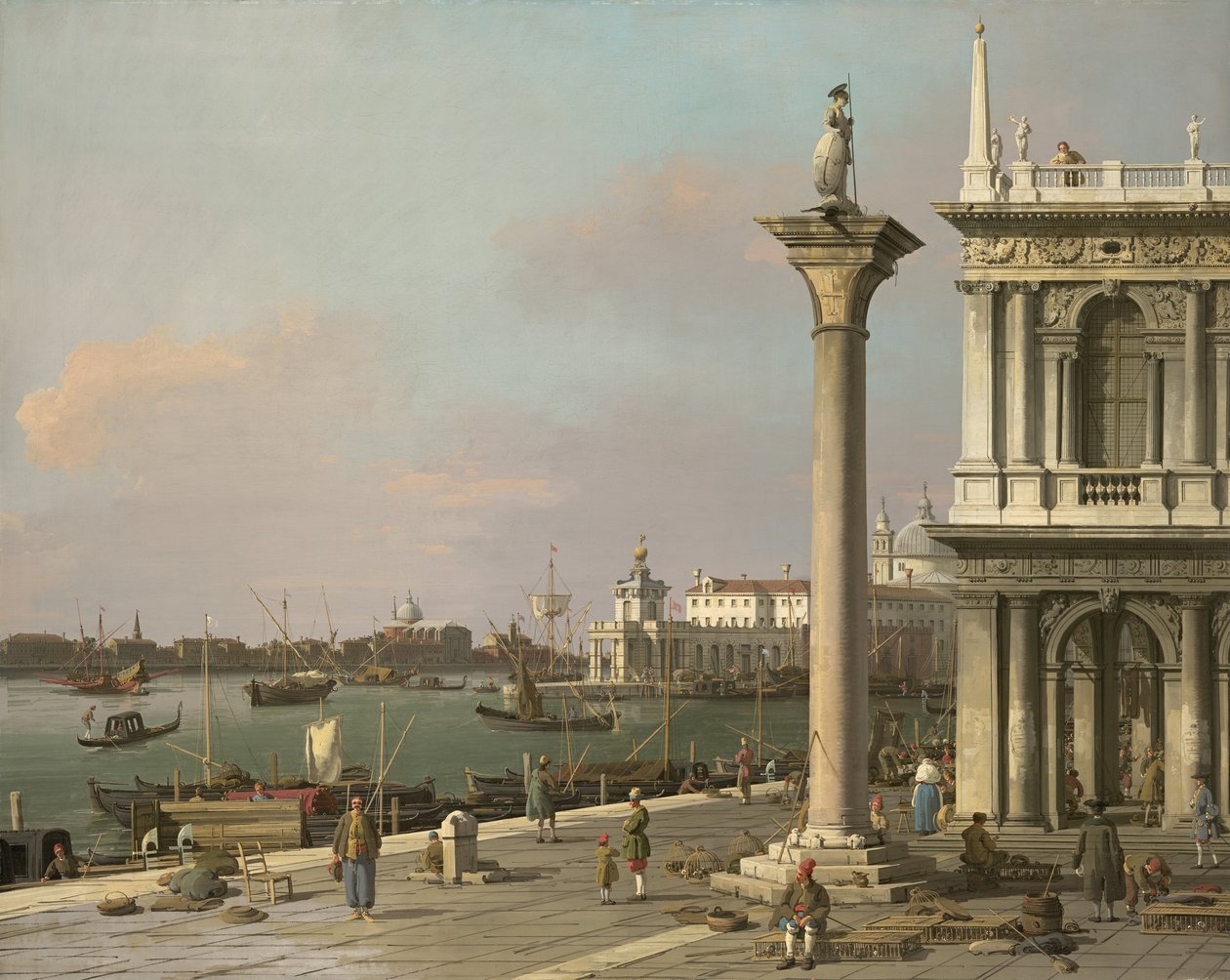Markus-bassinet: Fra Piazzetta af Canaletto