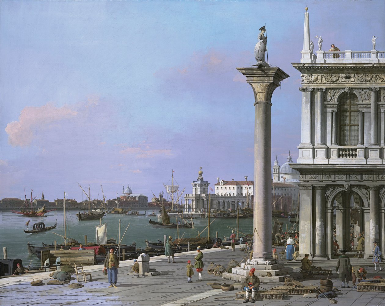 Markus-bassinet: Fra Piazzetta af Canaletto