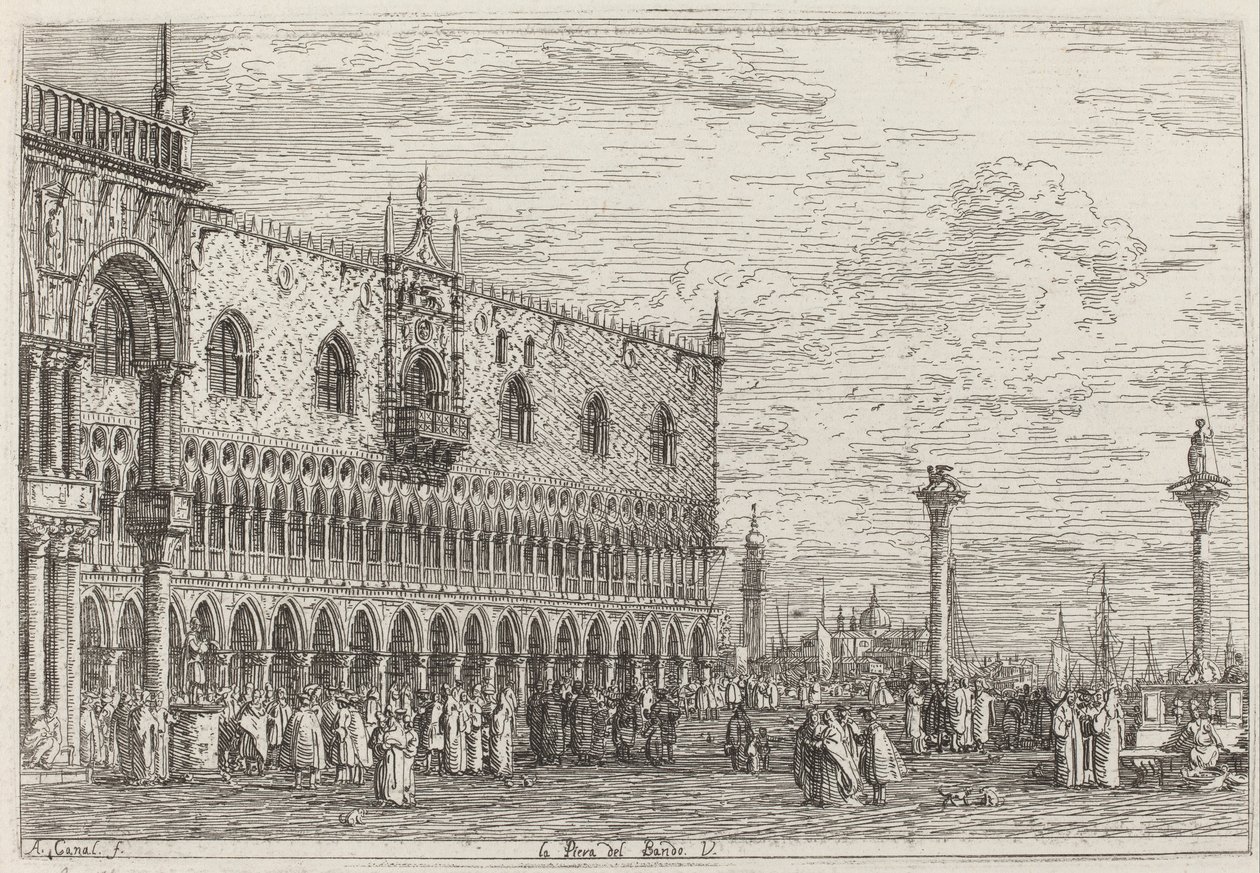 Canaletto - La Piera del Bando. V. - Google Kunstprojekt af Canaletto