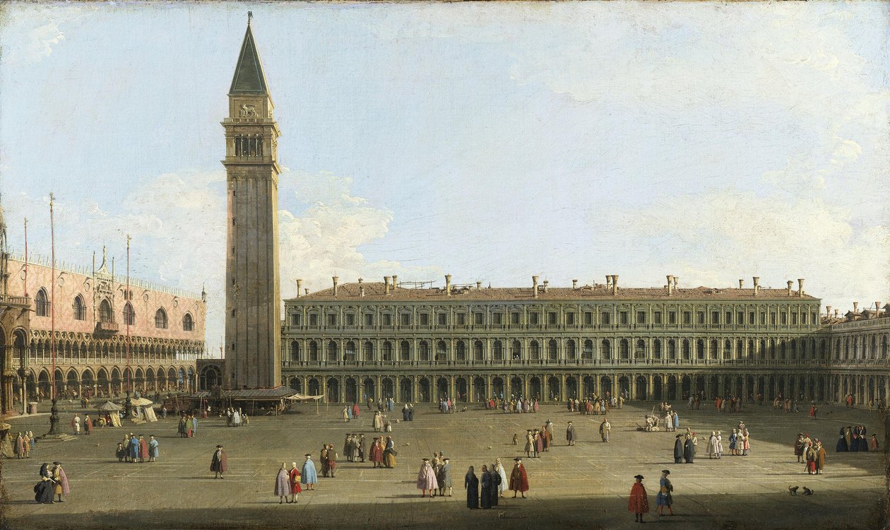 Canaletto - Markuspladsen, Venedig, ca. 1756 af Canaletto