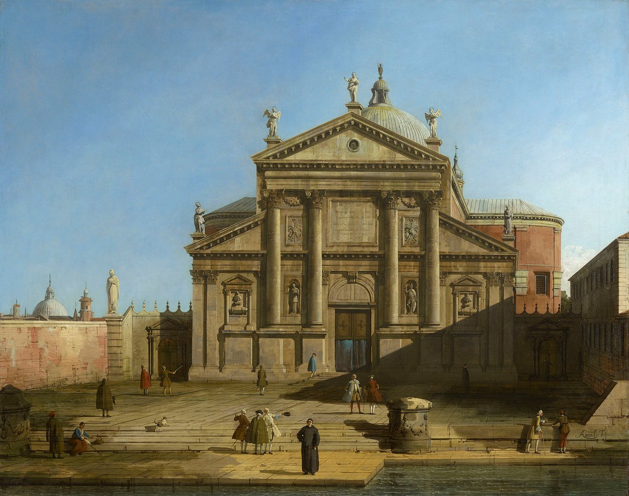 Canaletto - San Giorgio Maggiore i en Capriccio-setting ca. 1744 af Canaletto