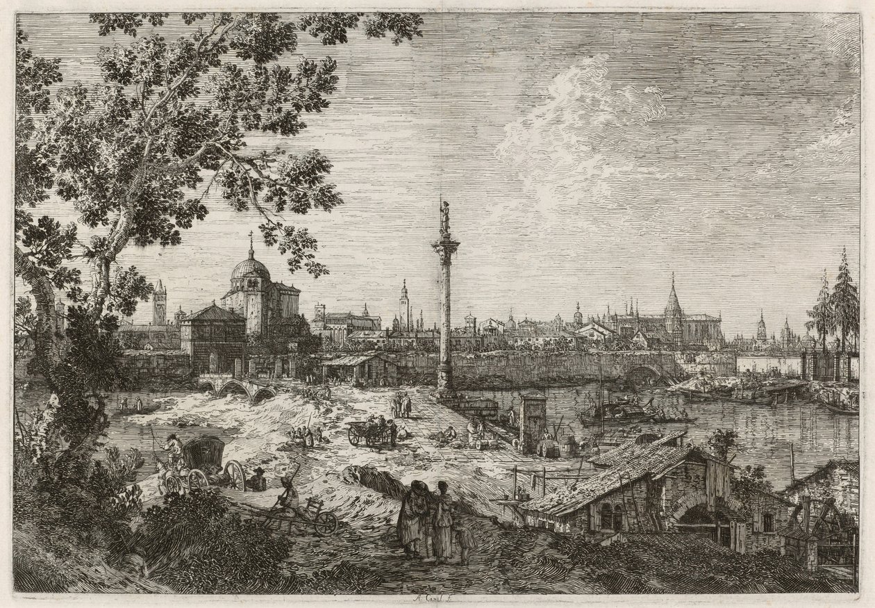 Et fantasibillede af Padua af Canaletto