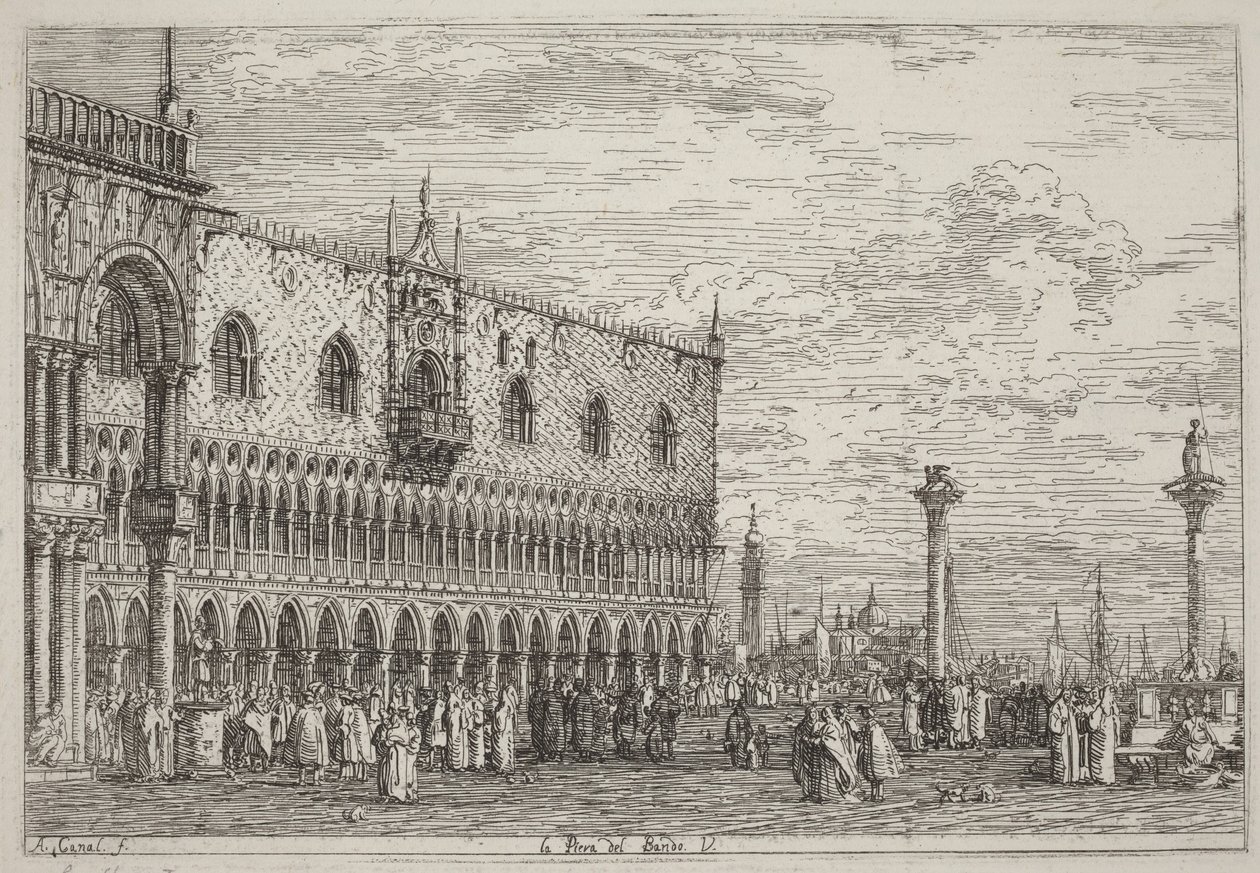 La Piera del Bando. V. af Canaletto