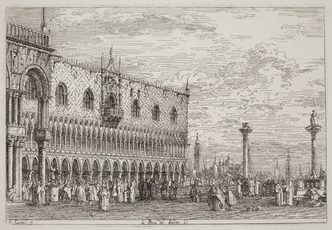 La Piera del Bando. V. af Canaletto