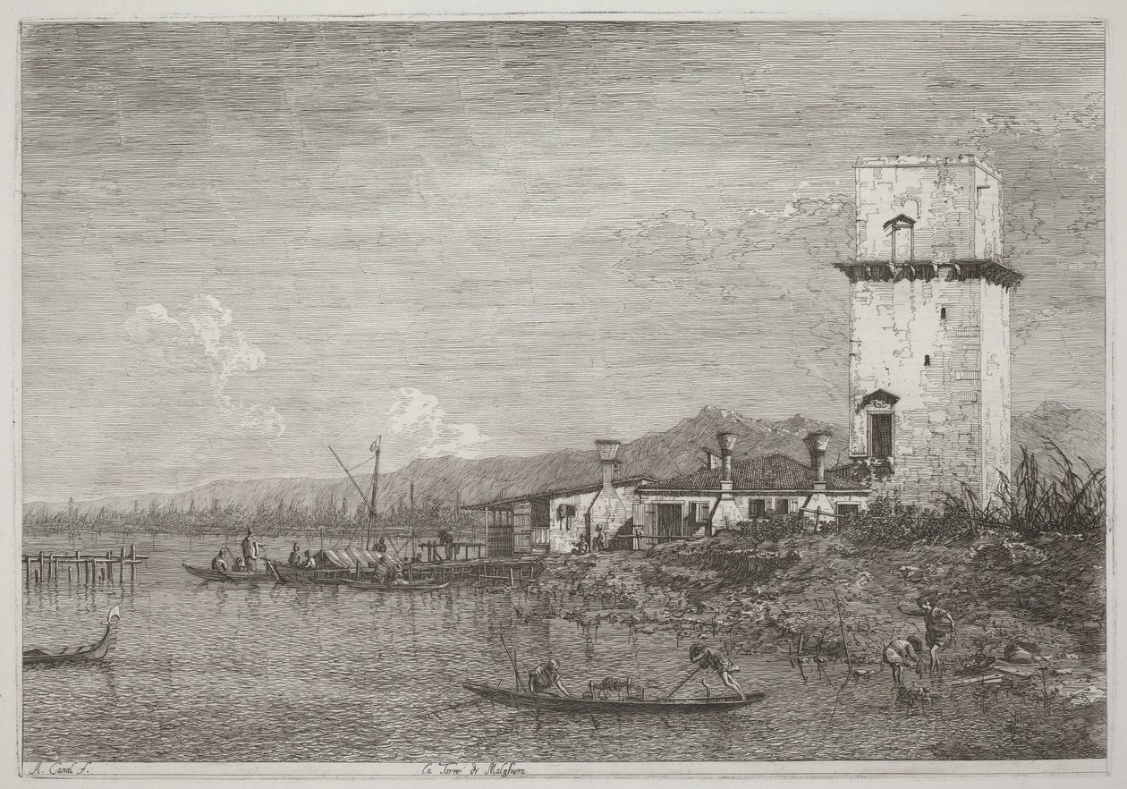 Malgheras tårn af Canaletto