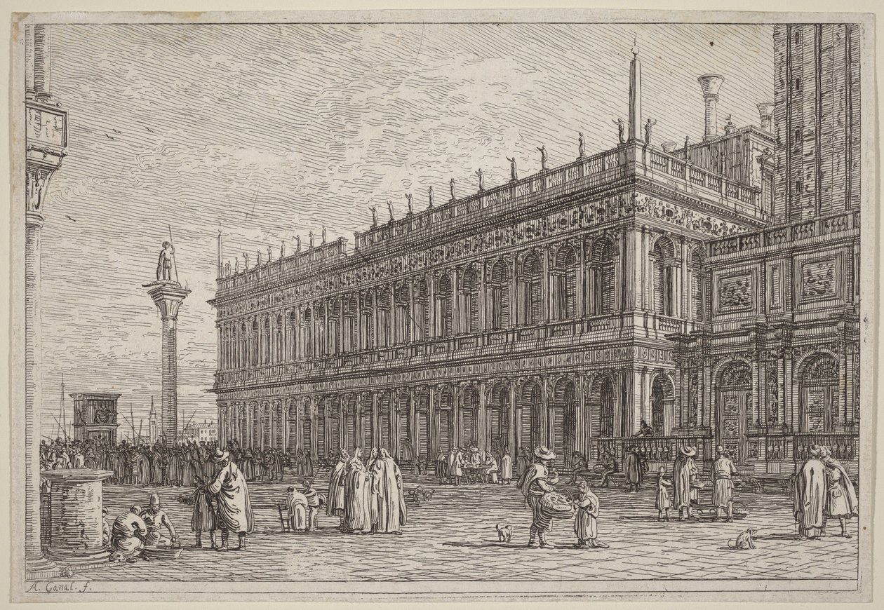 Boghandlen. V. af Canaletto