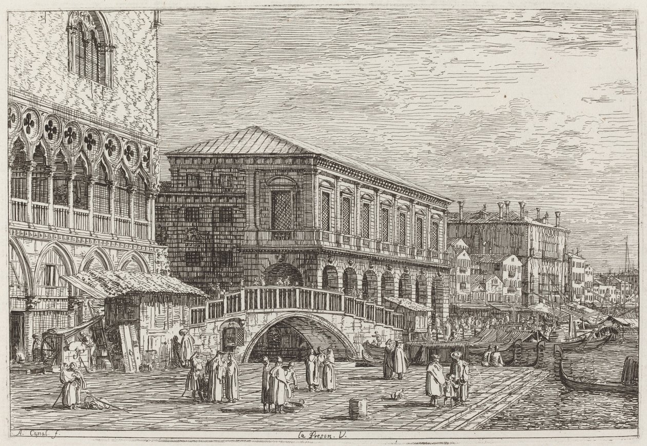 Og Preson. V. [nederst til venstre] af Canaletto