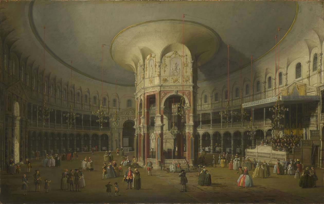 London: Interiør af Rotunda på Ranelagh af Canaletto