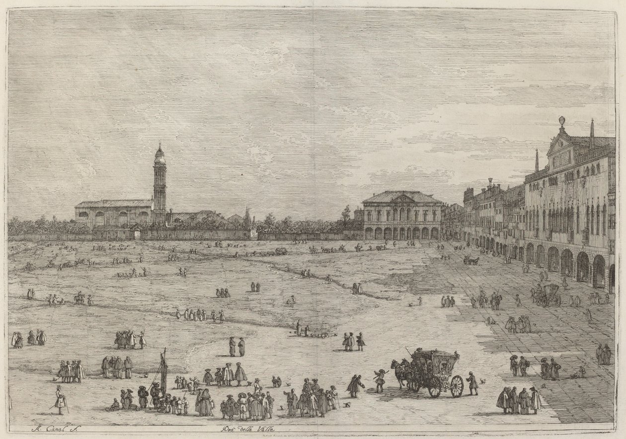 Pra della Valle af Canaletto