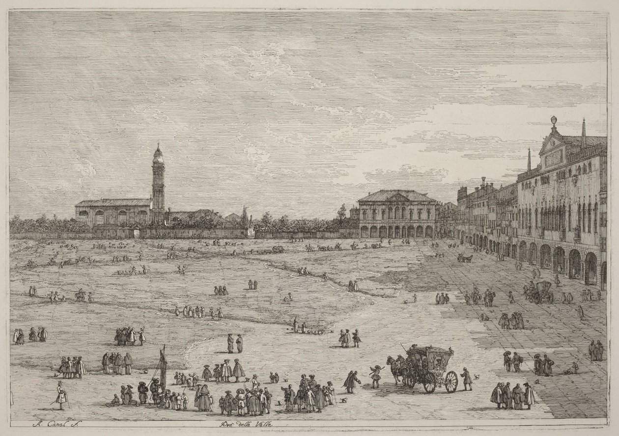 Prato della Valle af Canaletto