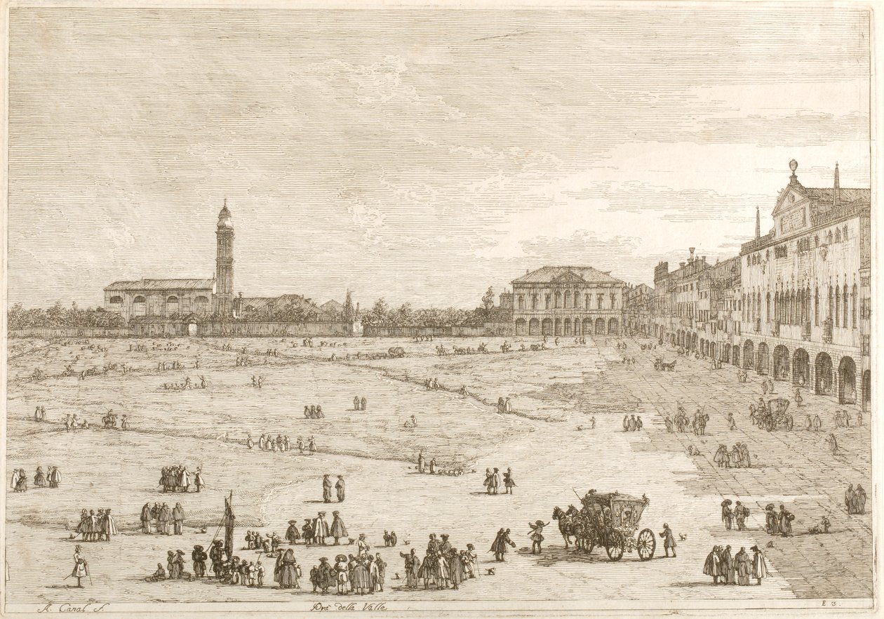 Prà della Valle, fra serien »Vedute« af Canaletto