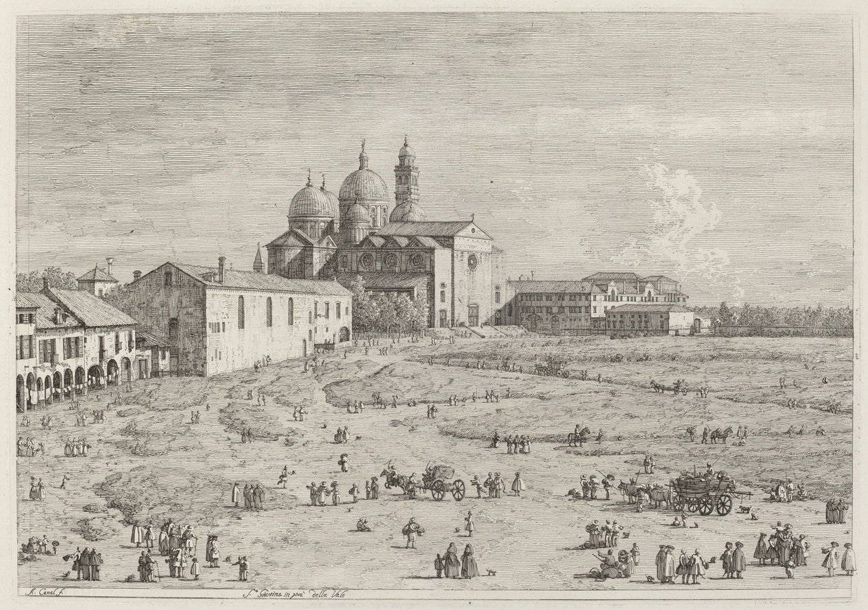 S. Giustina in pra della Vale af Canaletto