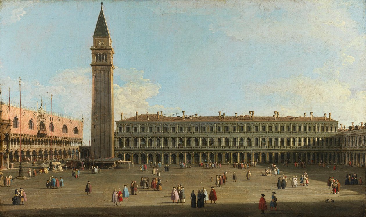 San Marco-pladsen, Venedig af Canaletto