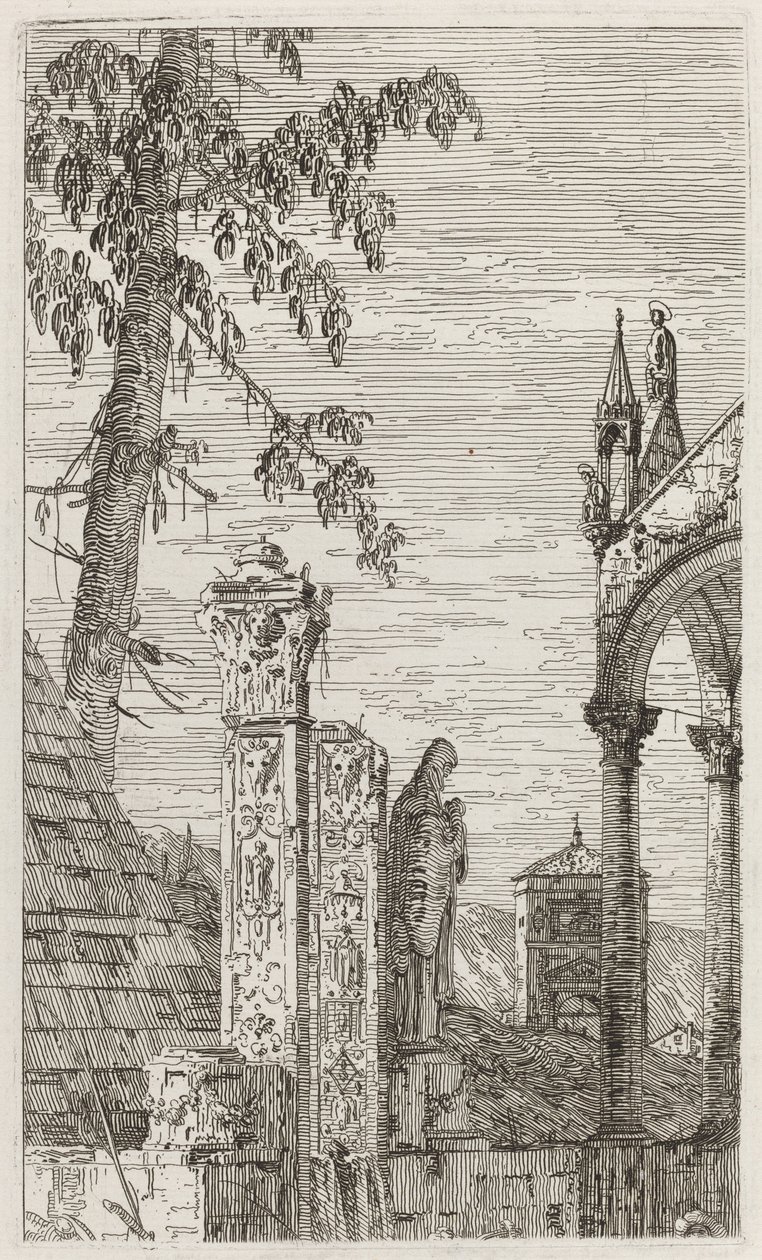 Biskoppens grav [center] af Canaletto