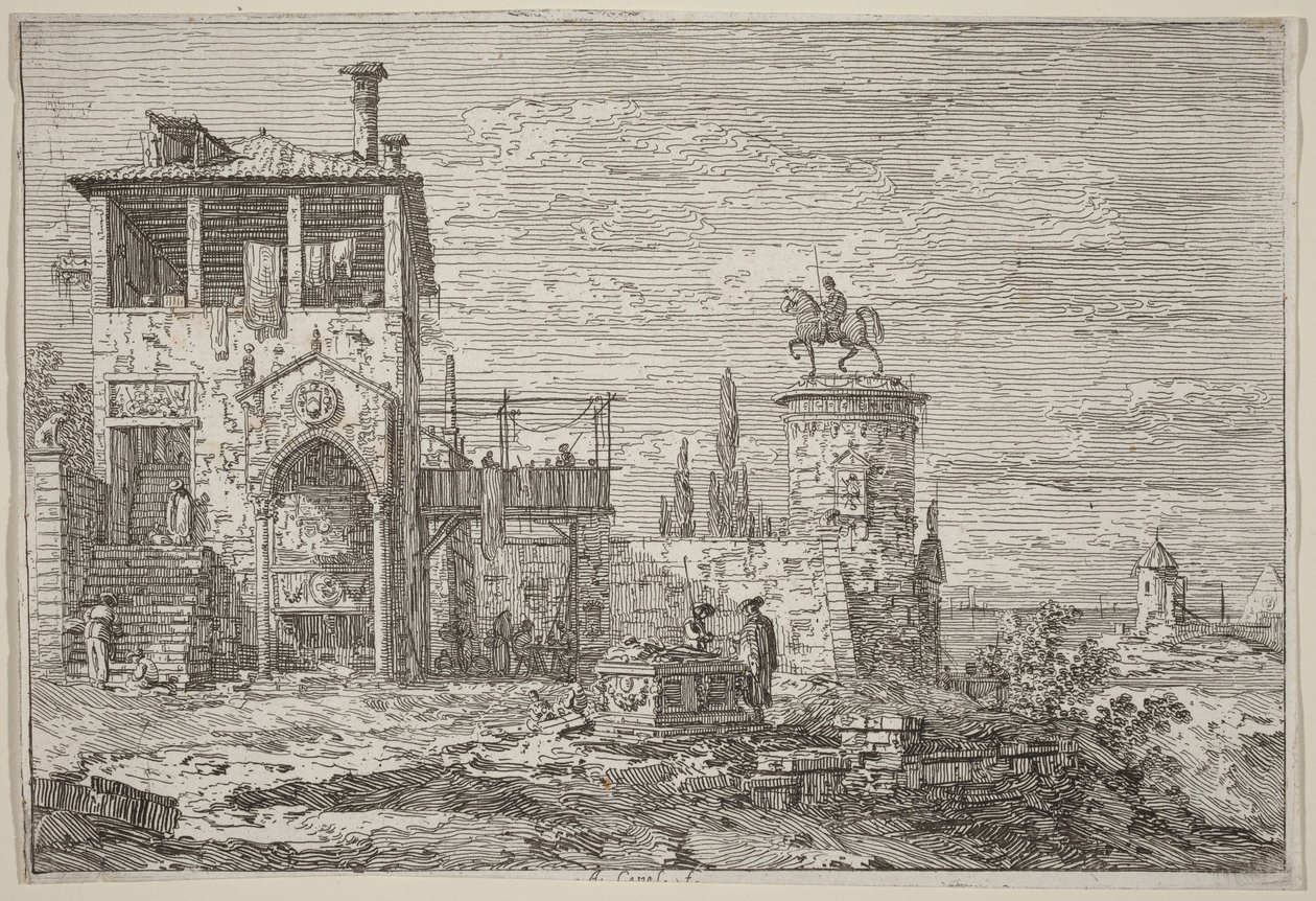 Ryttermonumentet af Canaletto