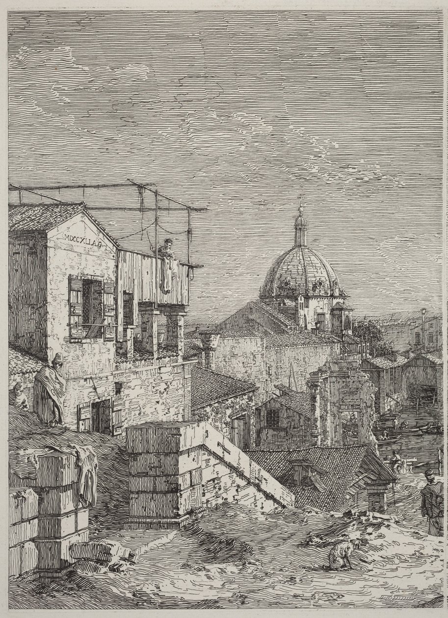 Huset med indskriften [til venstre] af Canaletto