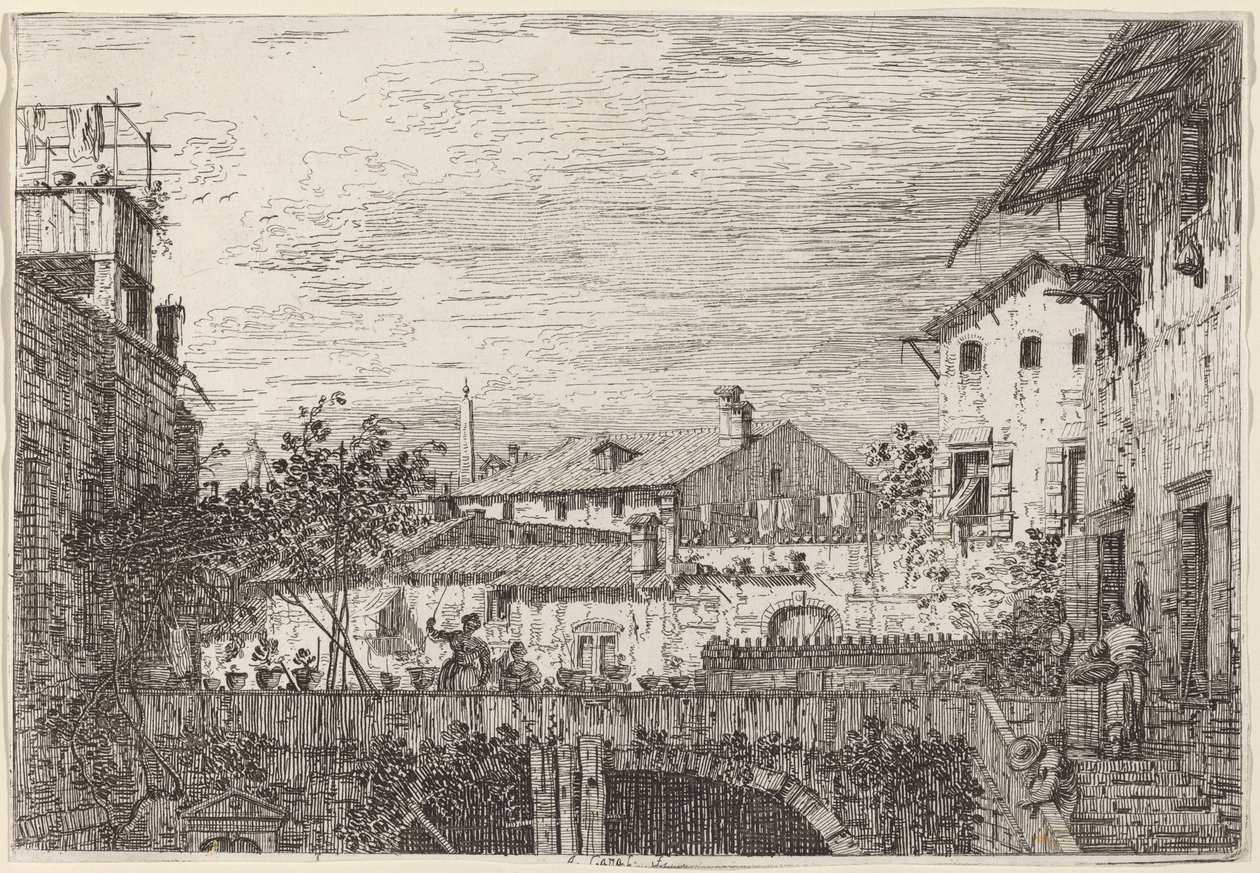 Terrassen, ca. 17351746. af Canaletto