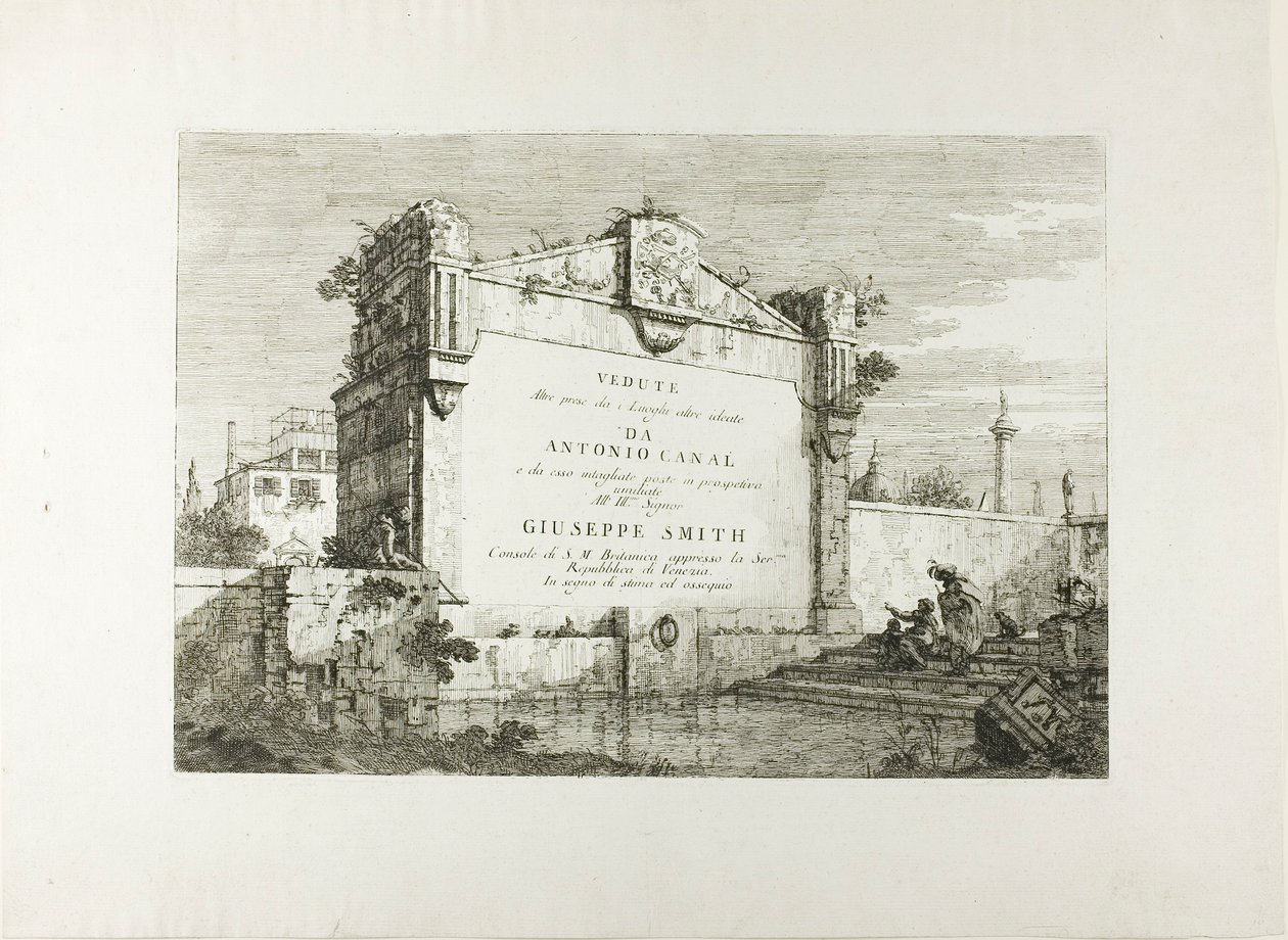 Titelblad, fra Vedute af Canaletto