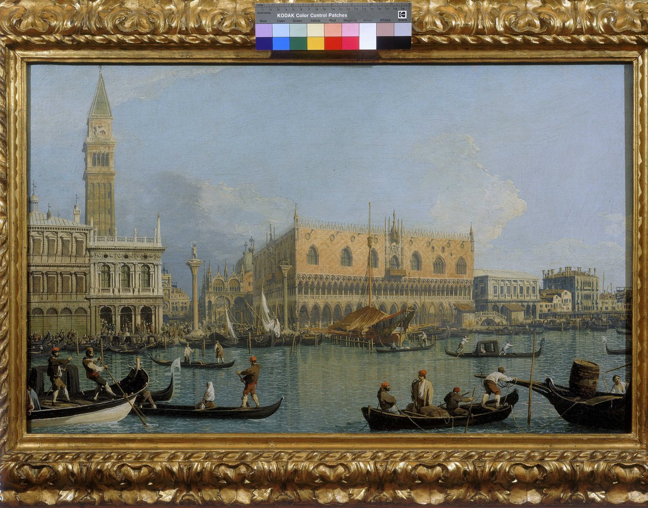 Udsigt over Dogepaladset i Venedig af Giovanni Antonio Canal