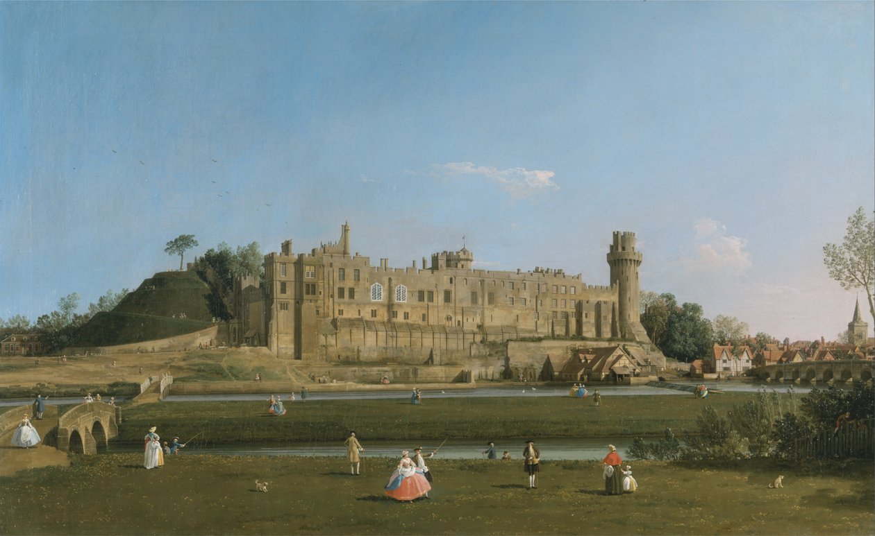 Warwick Castle af Canaletto