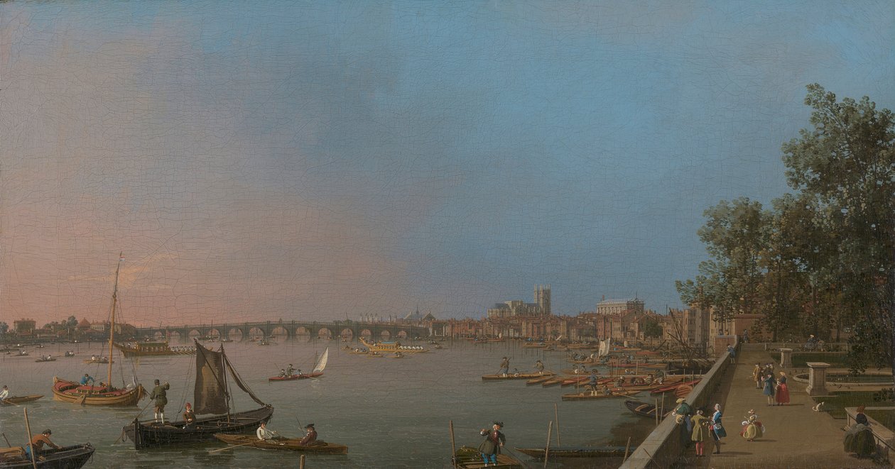 Westminster fra nær terrassen i Somerset House af Canaletto