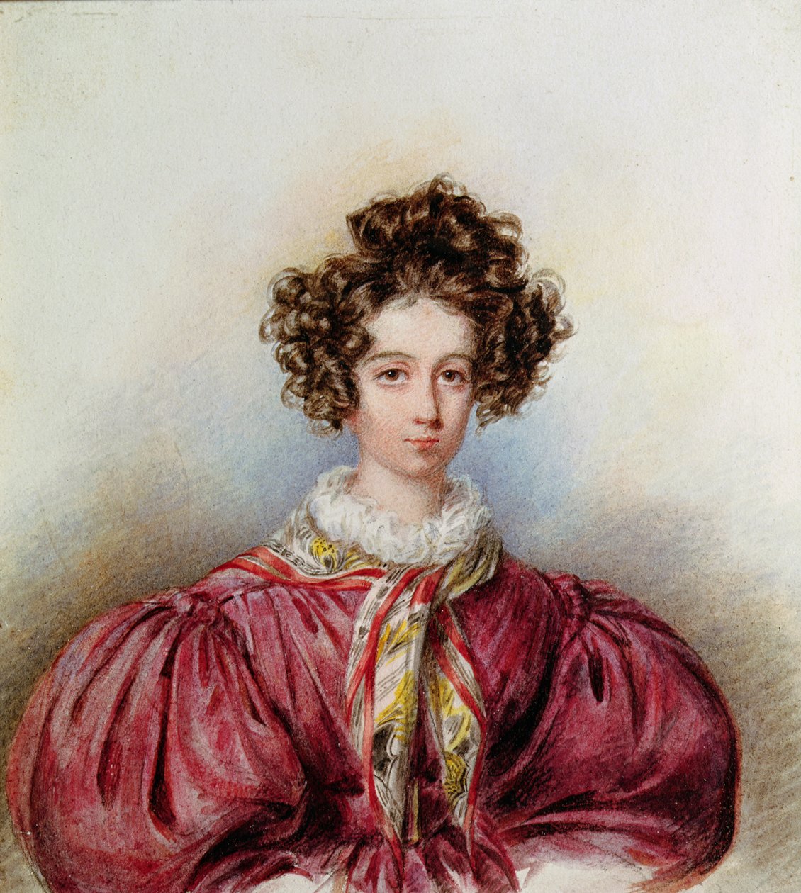 Portræt af George Sand (1804-76) 1830 (pastel på papir) af Candide Blaize