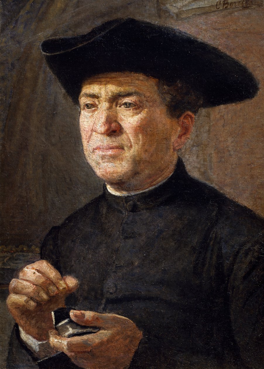 Knip snus, maleri af Canuto Borelli (1852-1928), Italien af Canuto Borelli