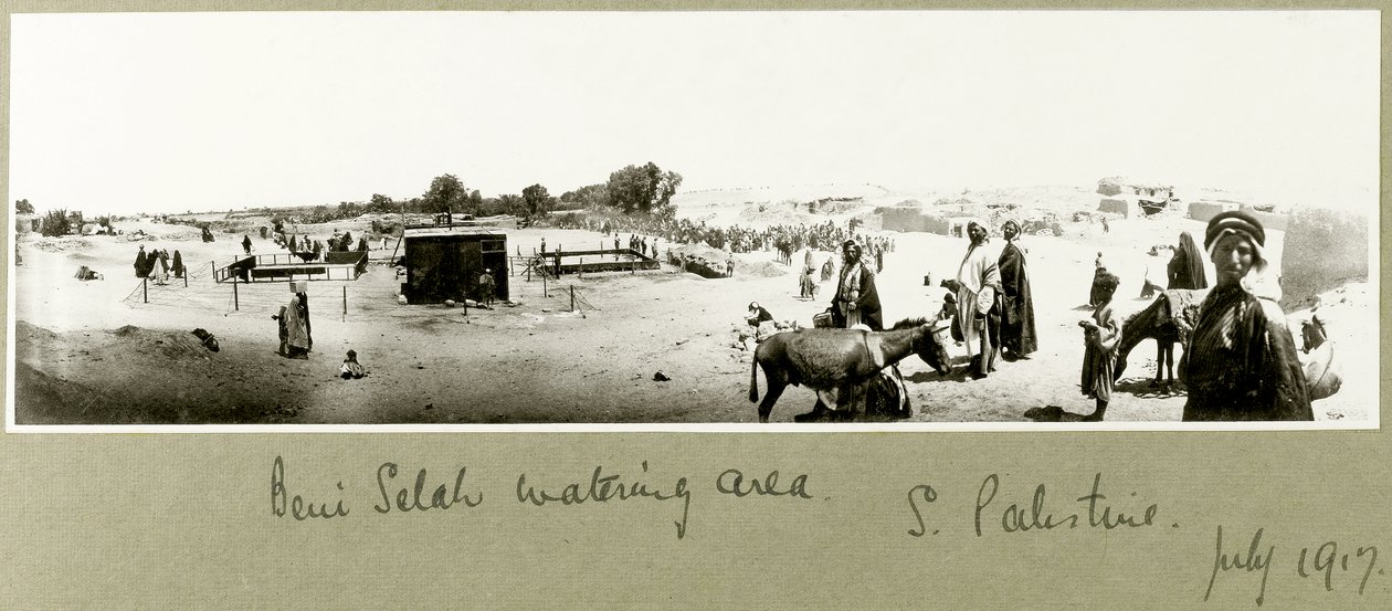 Beni Saleh-vandingsområde, juli 1917 af Capt. Arthur Rhodes