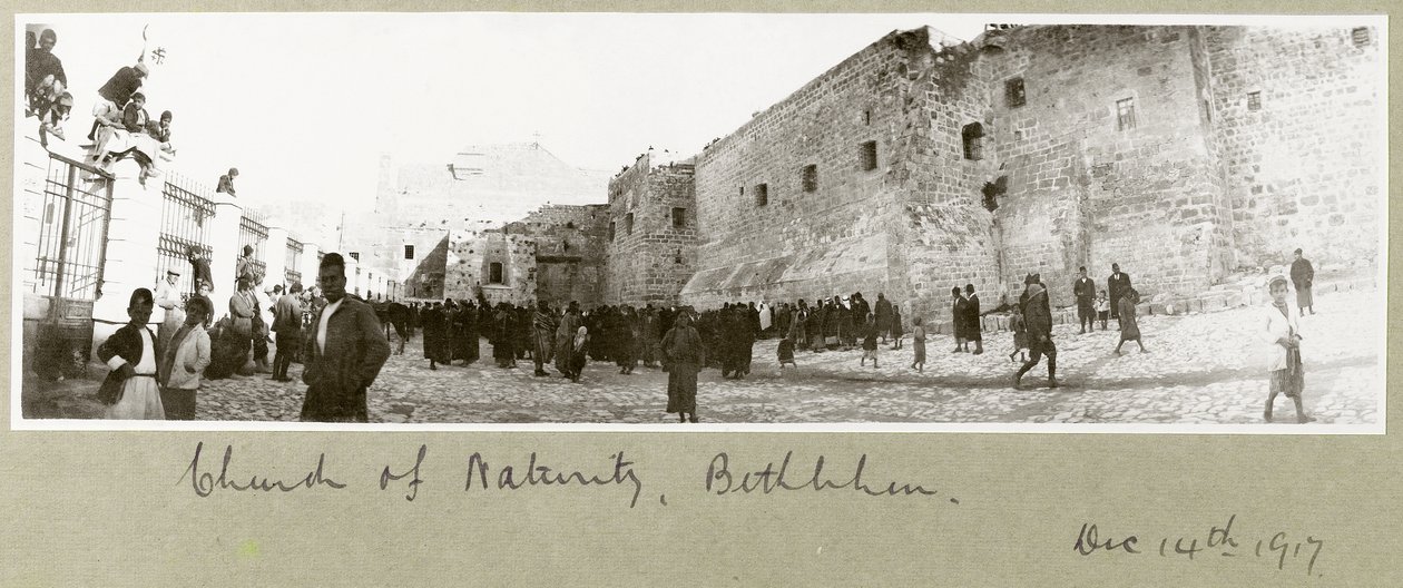 Fødselskirken, Bethlehem, 14. december 1917 af Capt. Arthur Rhodes