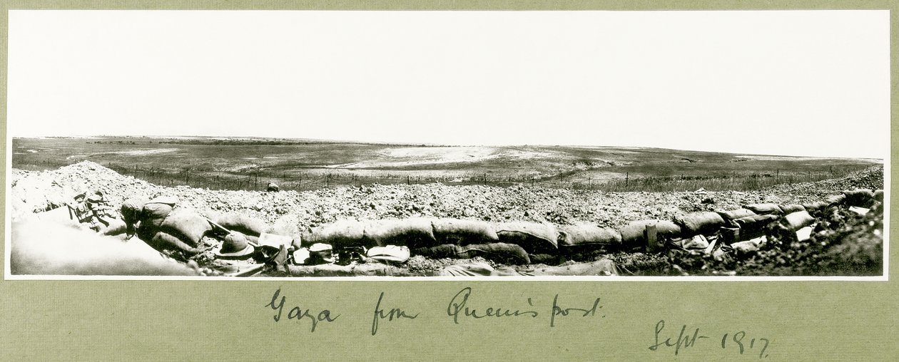Gaza fra dronningens post, september 1917 af Capt. Arthur Rhodes