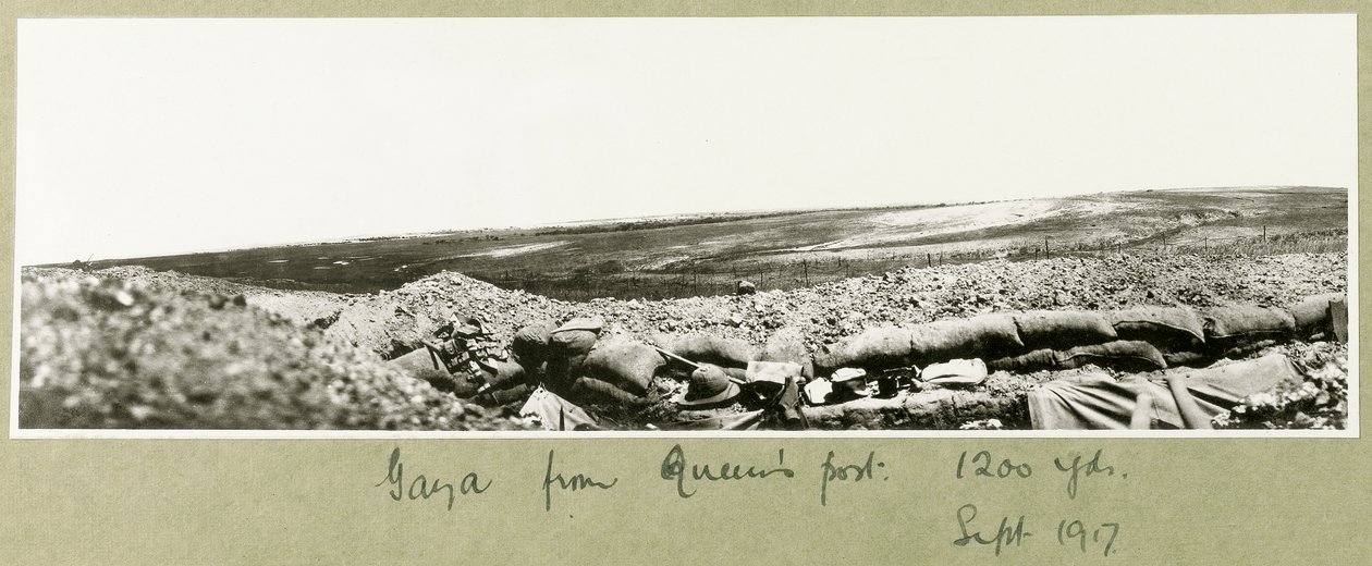 Gaza fra dronningens post, september 1917 af Capt. Arthur Rhodes