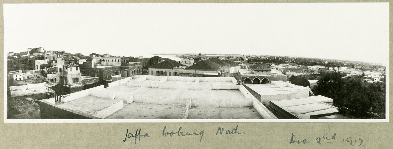 Jaffa ser mod nord, 2. december 1917 af Capt. Arthur Rhodes