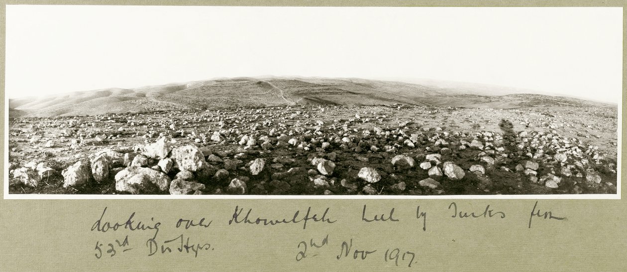 Ser over Khuwelfeh holdt af tyrkere, 2. november 1917 af Capt. Arthur Rhodes