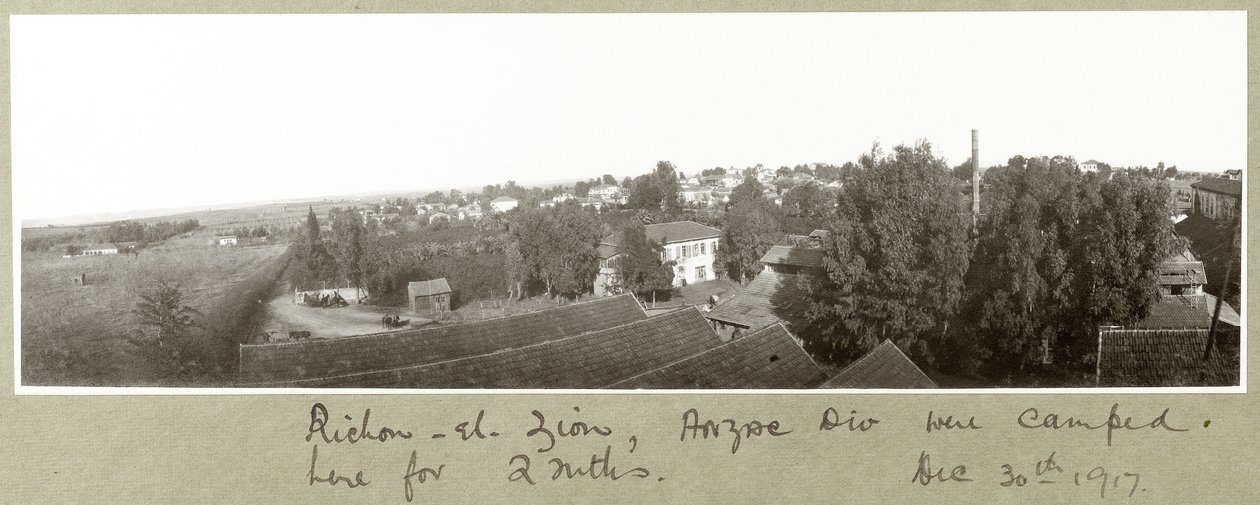 Richon-el-Zion, 30. december 1917 af Capt. Arthur Rhodes