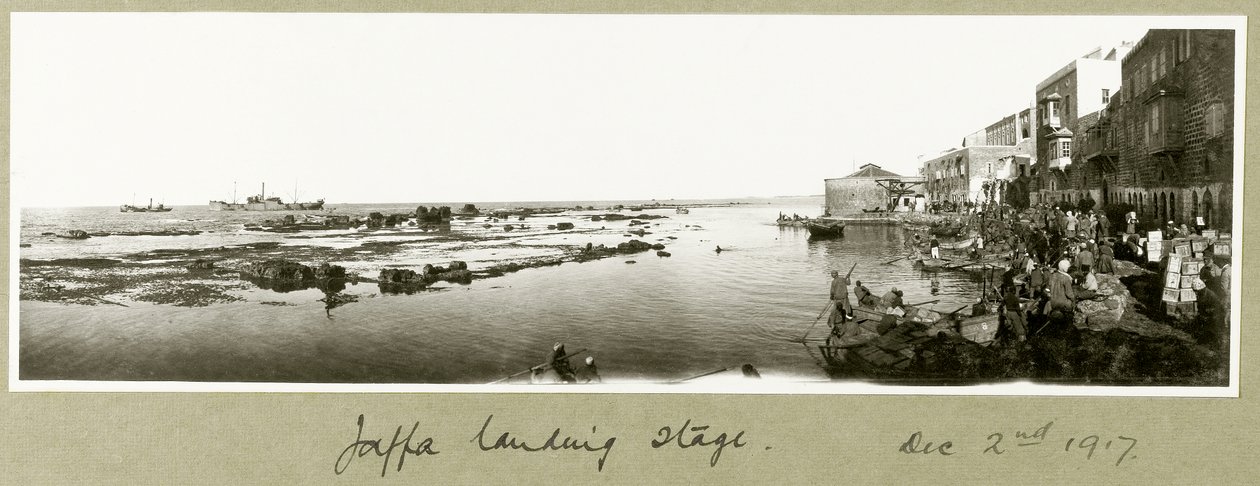 Jaffa landingsstadie, 2. december 1917 af Capt. Arthur Rhodes