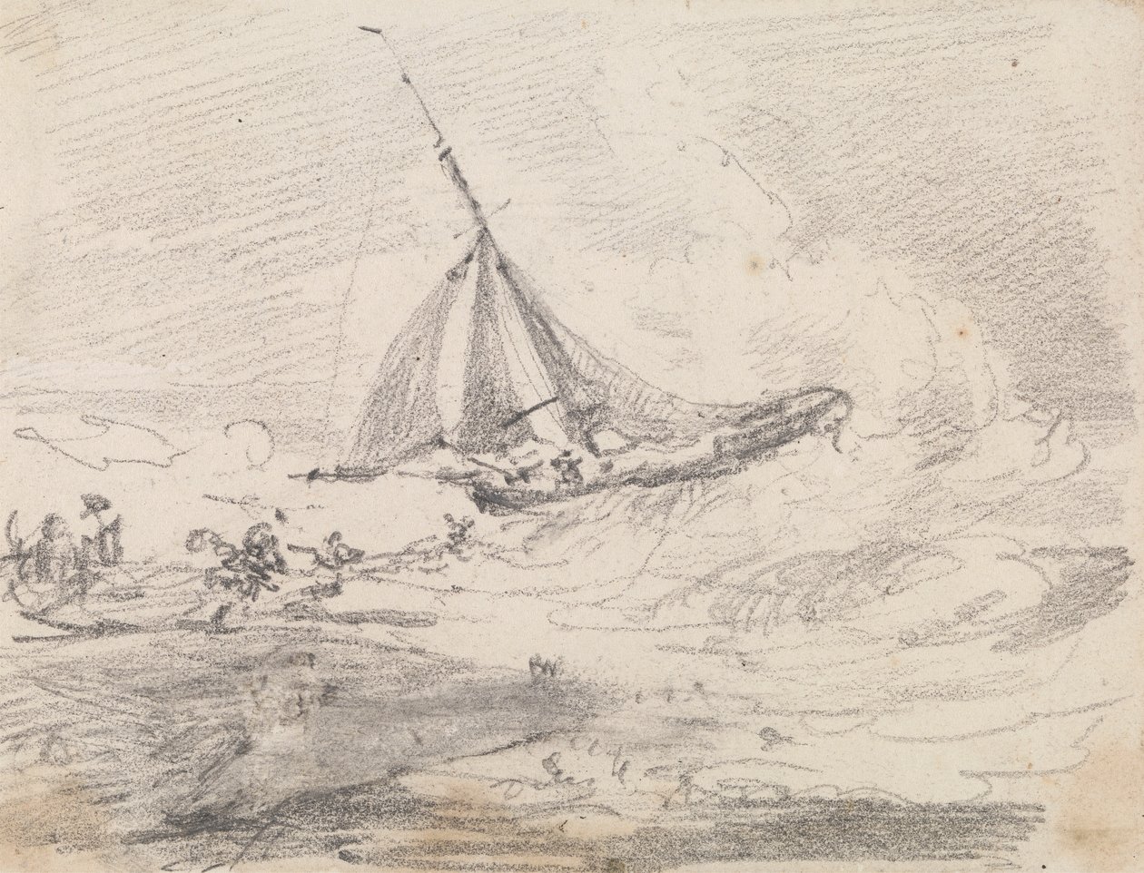 Et sejlskib i hård sø, Hastings af Capt. Thomas Hastings