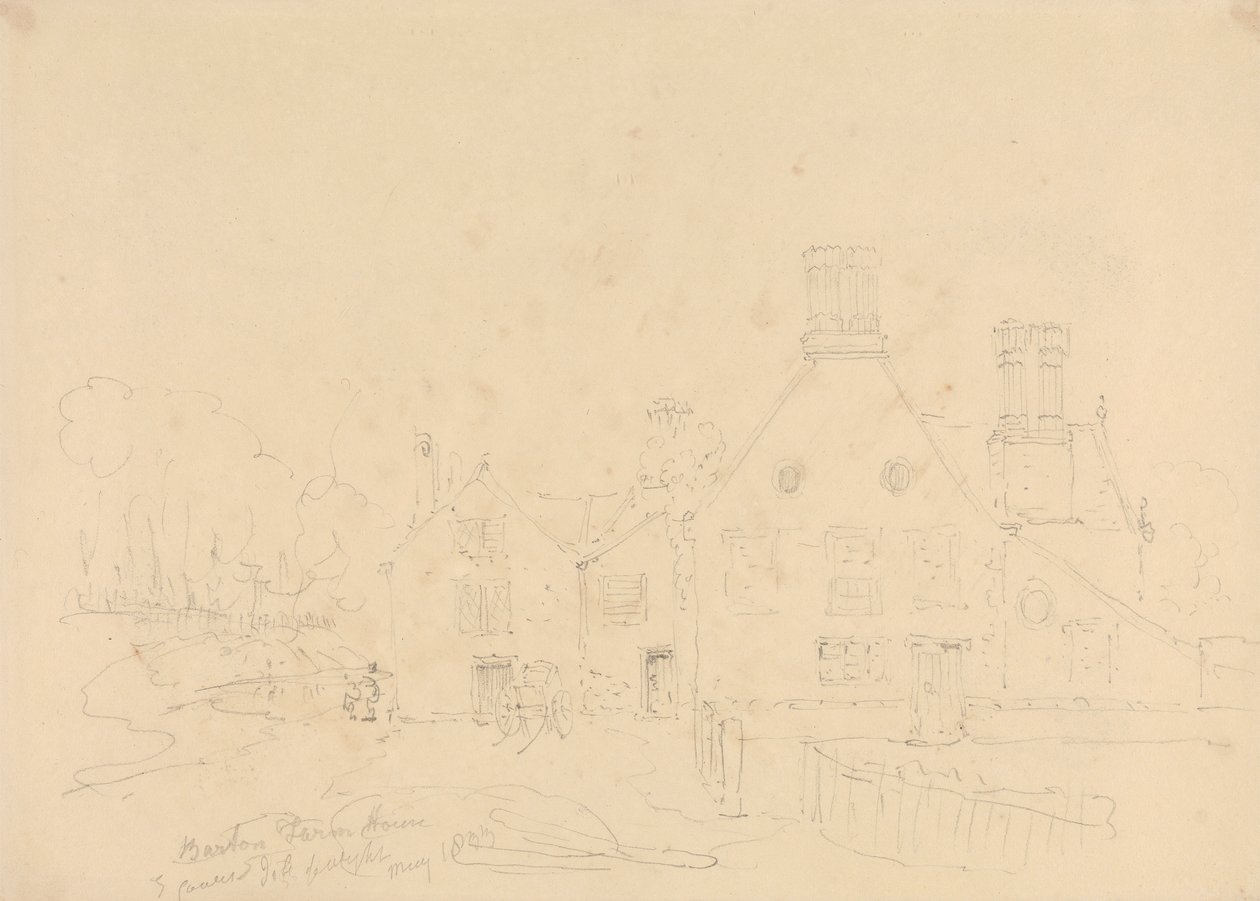 Barton Farm House, East Cowes, Isle of Wight, maj 1833 af Capt. Thomas Hastings