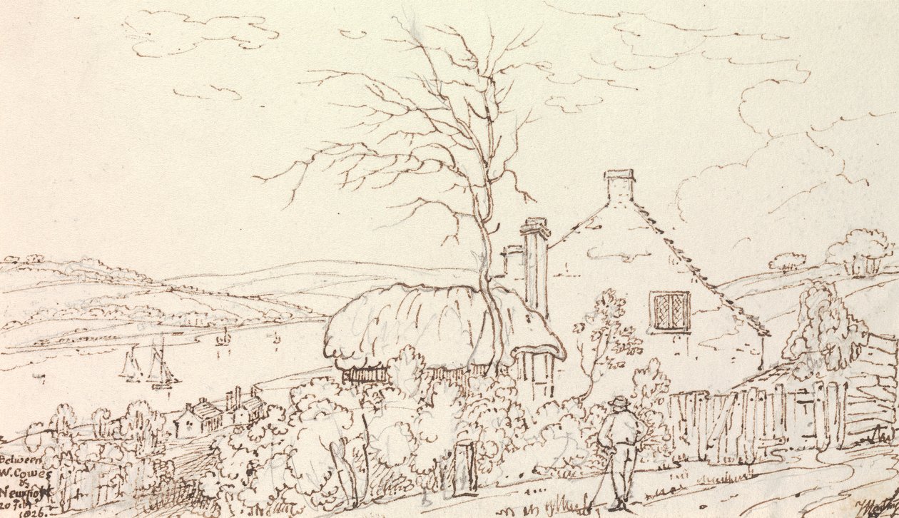 Mellem West Cowes og Newport, 20. februar 1826 af Capt. Thomas Hastings