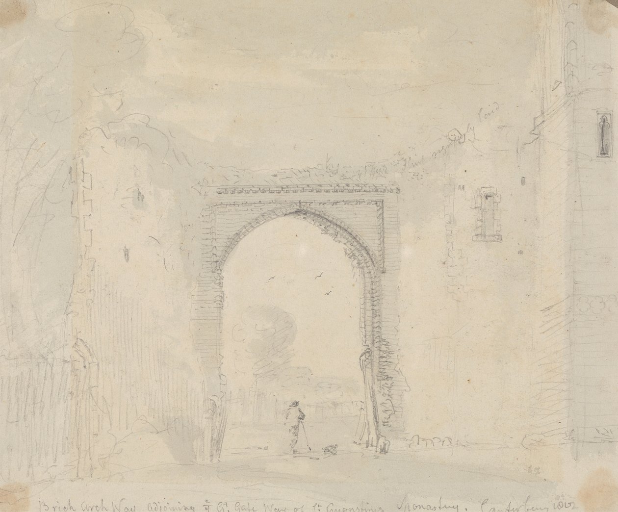 Brick Archway, der støder op til den store port til St. Augustine