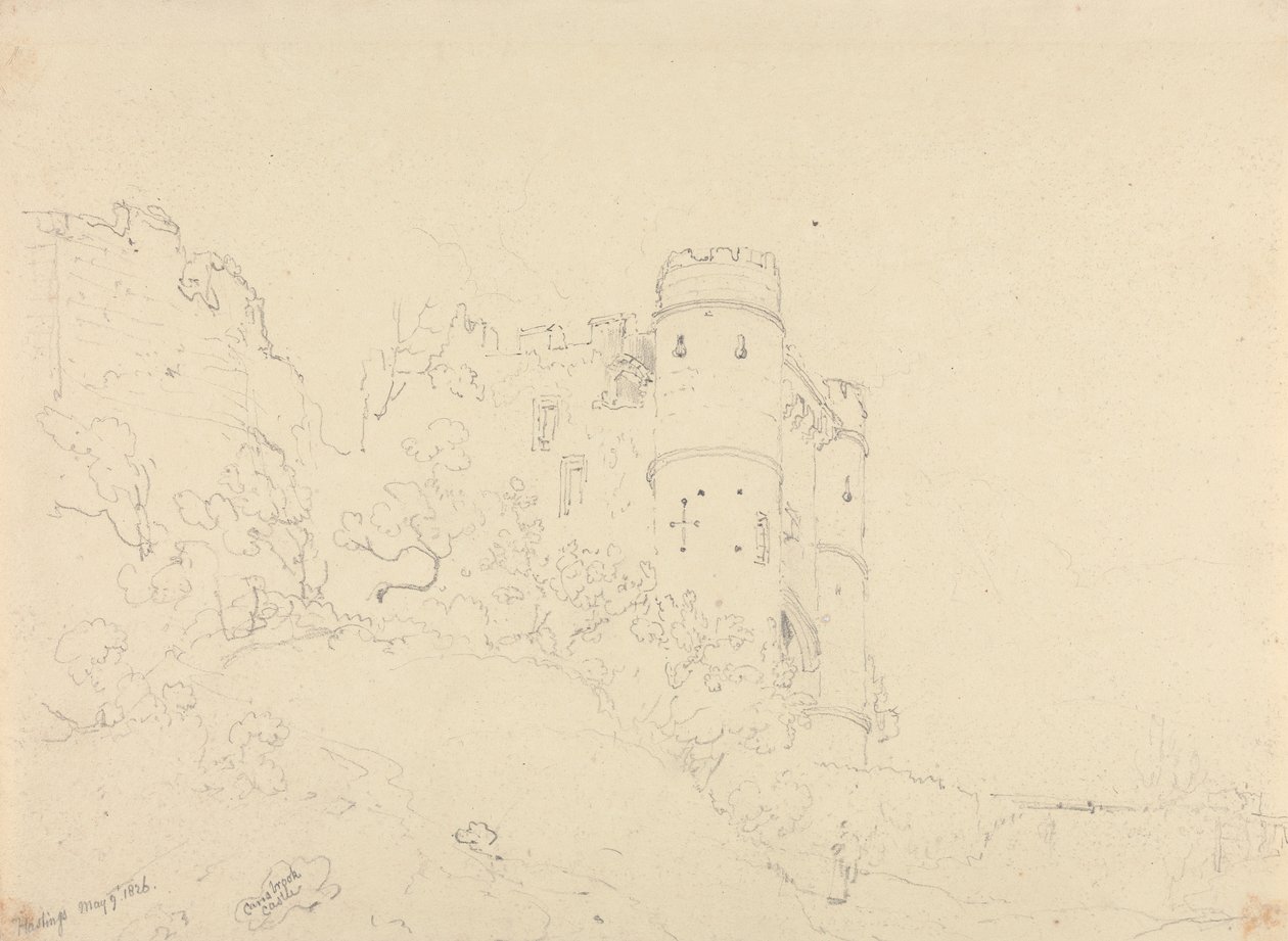 Carisbrooke Castle, 9. maj 1826 af Capt. Thomas Hastings