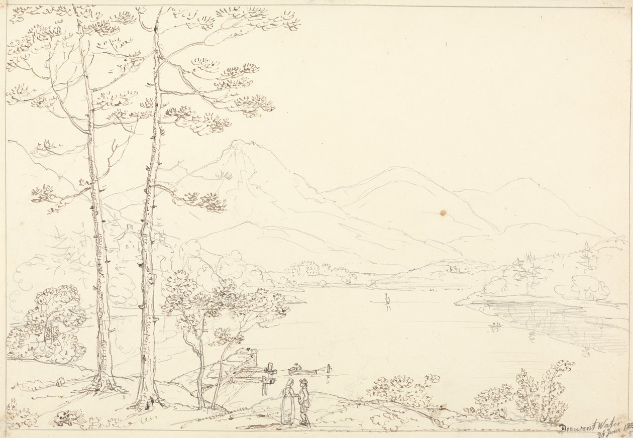 Derwent Water, 20. juni 1835 af Capt. Thomas Hastings