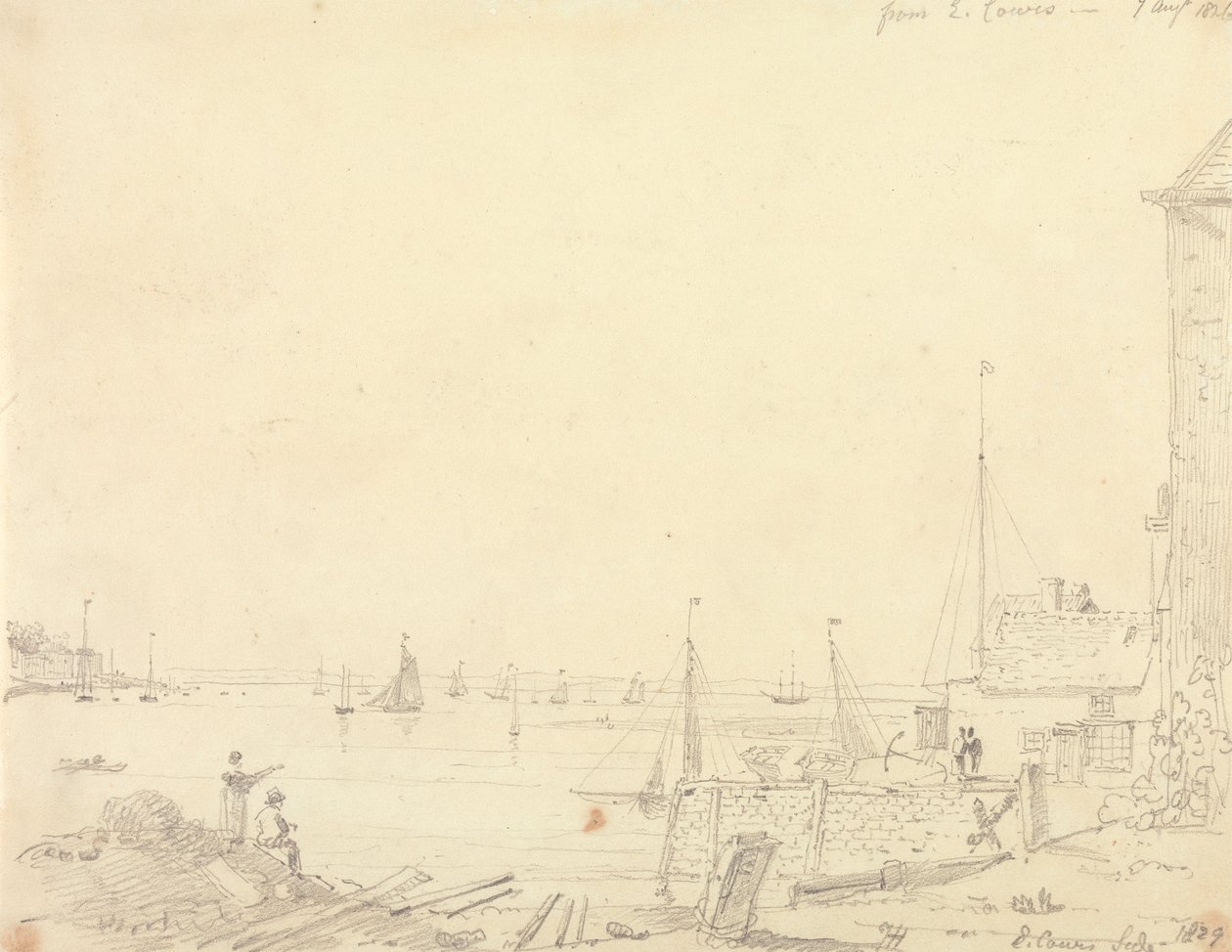 Fra East Cowes, 7. august 1826 af Capt. Thomas Hastings